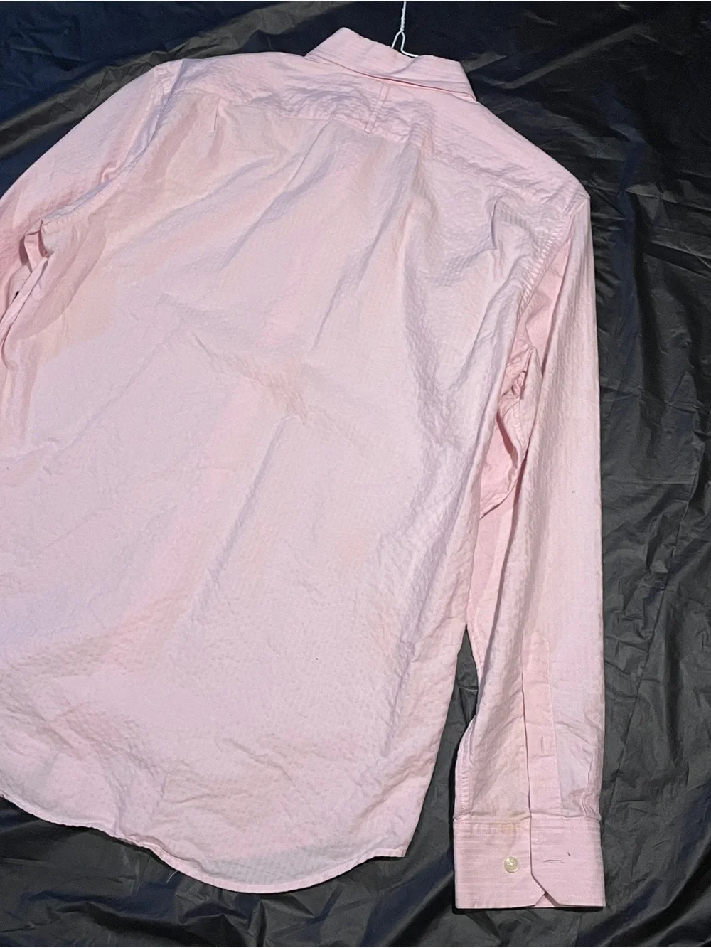 Banana Republic Slim Fit Dress Shirt Pink Stripe Large
